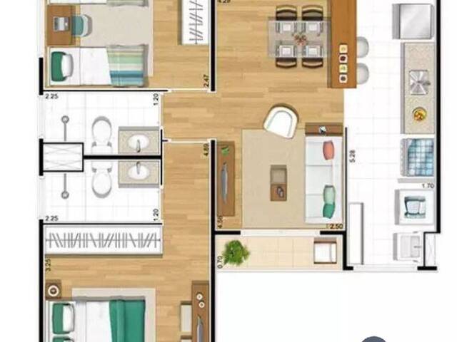 #CEN396 - Apartamento para Venda em Barueri - SP - 2